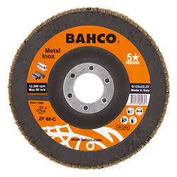 Meule-éventail Bahco Inox&Metal; 125 mm; C60