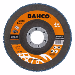 Meule-éventail Bahco Inox&Metal; 125 mm; P60