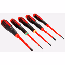 Ensemble de tournevis Bahco BE-9871SL; 5 unités Code EAN : 7314150470792 Marque : Bahco Poids du produit (kg) : 0.45