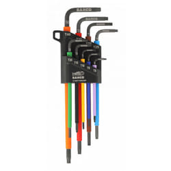 Ensemble de clés à anneau Bahco C1997TORX/9P; T8-T40; 9 unités