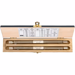 Bahco - Jeu de 2 limes à fileter dans un coffret en bois - 1450D/2 - Pour restaurer les filets intérieurs et extérieurs - Hui ...