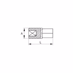 Bahco 8164-1/2 Adaptateur de douille