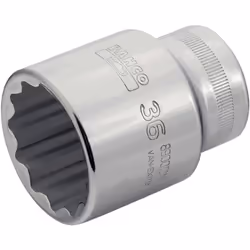 Bahco - Douille 12 pans 3/4" 55 mm - 8900DM-55 - Corps cranté pour vissage manuel d'attaches libres - Utilisation manuelle un ...