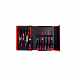 BAHCO - Jeu d'outils isolés pour électricien dans mallette pliable - 10 pcs Caractéristiques principales de ce produit : Jeu ...
