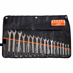 Ensemble de clés combinées Bahco 111M/17T; 6-22 mm; 17 unités