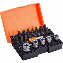 Bahco - Jeu de 26 douilles, embouts standard 1/4" pour vis à fente,vis Phillips,Pozidriv,TORX®,vis 6 pans - SB-2058/S26 - Pou ...