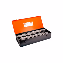BAHCO - Jeu de douilles 1, 6 pans, métriques, et cliquet à tête ronde/adaptateur - 18pc Caractéristiques principales de ce pr ...