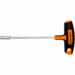 Tournevis à douille Bahco 902T avec manche en T. Manche bi-matière pour un confort optimal. Douille profonde pour une meilleu ...
