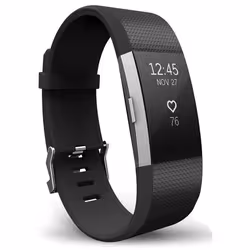 Bracelet Fitbit Charge 2 Noir - Fitbit - Bracelet de montre sportif en silicone durable