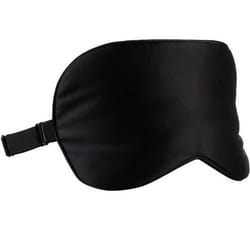 Masque de sommeil - INF - Noir - 100% soie - Confort optimal - Idéal pour les voyages