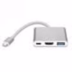 Adaptateur multiport USB-C - INF - 4K HDMI - USB 3.0 - Chargement USB-PD - Connectivité améliorée