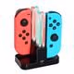 Station de charge Nintendo Switch Joy-Con pour 4 commandes de jeu - Noir - Sans fil