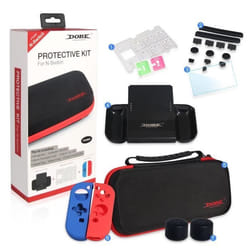 Kit daccessoires - INF - Étui de protection Nintendo Switch - Protection écran - Rangement jeux - Mixte
