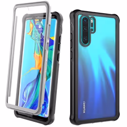 Coque Huawei P30 Pro avec protecteur décran Noir / Gris