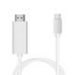 Câble USB-C vers HDMI - INF - 4K - 18 mètres - Blanc - Convertit image et son