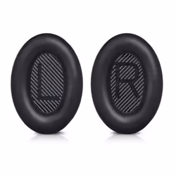 Coussinets doreille pour casque Bose QC25 QC15 1 paire Noir - Réduction du bruit pour une expérience découte optimale