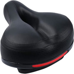 INF Selle de vélo large et amortissante Noir