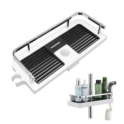 Panier de douche - INF - 32x12 cm - Noir - ABS - Design contemporain
