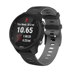 Bracelet de Montre Intelligente INF Garmin Forerunner 245 en silicone - Noir - Sport - Mixte