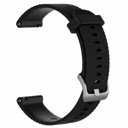 Bracelet de montre de remplacement en silicone noir sangles de ceinture pour Polar Vantage M