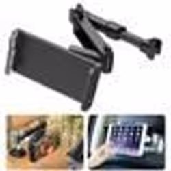 Support pour téléphone/tablette - INF - Pliable - Noir - Installation sous appui-tête - 4-11 pouces