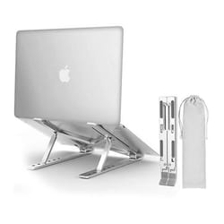 INF Support pliable pour ordinateur portable avec angle réglable Argent