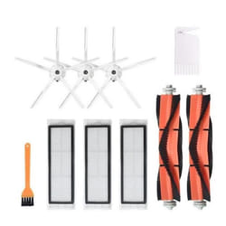 Kit de pièces détachées pour robot aspirateur Mi Roborock - INF - 10 pièces - Noir et Rouge