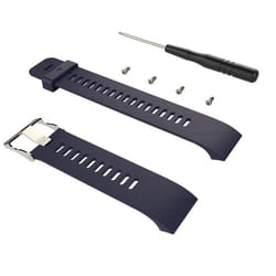 Bracelet de montre - INF - Forerunner 35/30 - Silicone souple - Bleu Marine - Sportif