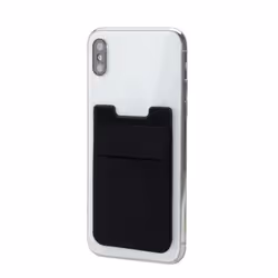 Porte-cartes autocollant pour téléphone portable Noir