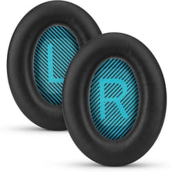 Coussinets doreille - INF - QC15/QC25/AE2 - Noir/Bleu - Confort en mousse à mémoire - Isolation de bruit