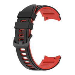 Bracelet classique en silicone - Samsung - Galaxy Watch 4 - Noir - Rouge - Résistant à leau