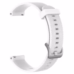 INF Bracelet en silicone sportif INF Garmin VivoActive 4S Silicone Bracelet Blanc