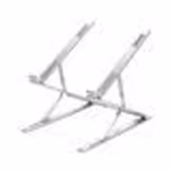 Support pour ordinateur portable - INF - Pliable - Alliage daluminium - Argenté - Hauteur réglable