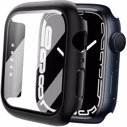 Coque avec protection décran pour Apple Watch 7 / 8 (45 mm) - INF - Noir