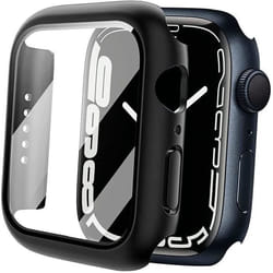 Coque avec protection décran pour Apple Watch 7 / 8 (45 mm) - INF - Noir