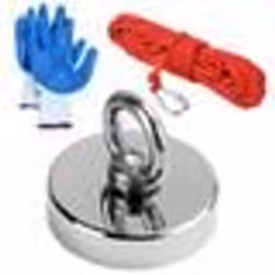 INF Aimant néodyme / aimant de pêche 180 kg avec corde et gants