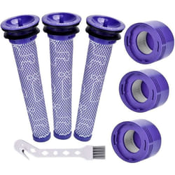 INF Pré et post filtre pour Dyson V6/7/8 7 parties Bleu