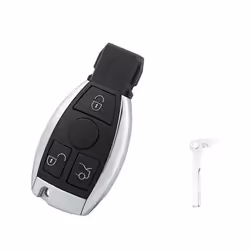 INF Coque de clé avec 3 boutons pour clé de voiture Mercedes-Benz