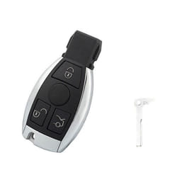 INF Coque de clé avec 3 boutons pour clé de voiture Mercedes-Benz
