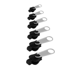 Fermeture éclair - INF - Pack de 6 - Noir - 3 tailles - Installation facile sans outil