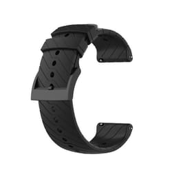 INF Bracelet de montre en Silicone pour Suunto 7/9/9 Baro/D5 Le noir