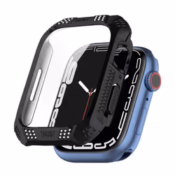 Coque de protection avec écran intégré pour Apple Watch 7 41mm - INF - PC / verre trempé - Noir