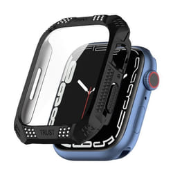 Coque de protection avec écran intégré pour Apple Watch 7 41mm - INF - PC / verre trempé - Noir