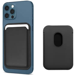 Portefeuille - INF - iPhone 12/13 - Cuir PU Noir - Aimanté - Souple