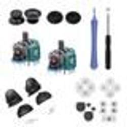 Kit de réparation pour manette PS4 - INF - 23 pièces - Noir - Plateforme PS4