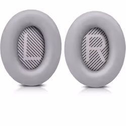 Coussinets doreille - INF - Bose QC35 - Gris - Confort en cuir artificiel - Remplacement facile