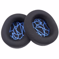 Coussinets doreille - INF - SteelSeries Arctis 3/5/7 - Noir + Bleu - Anti-bruit - Confortables
