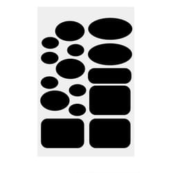 Patch autocollant - INF - XH728 - Noir - 1 feuille - Nylon durable