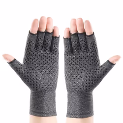 Gant de compression - INF - Gris - Coton spandex - Ajustement confortable - Mixte