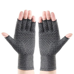 Gant de compression - INF - Gris - Coton spandex - Ajustement confortable - Mixte